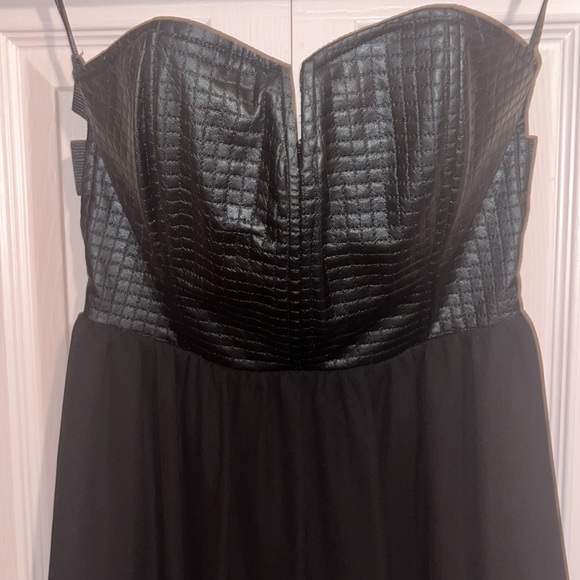 Forever 21 Faux Leather Corset and Flowy Skirt Dress. Size Small. - Picture 2 of 5